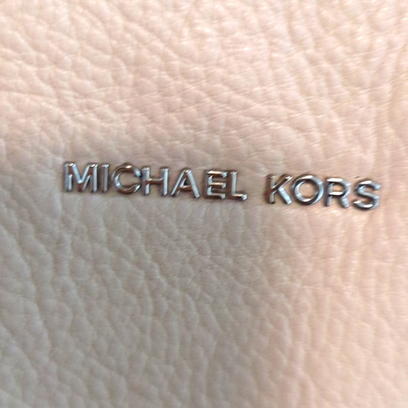 MICHAEL Kors Pebbled Leather Satchel Handbag Ballet - Picture 13 of 16